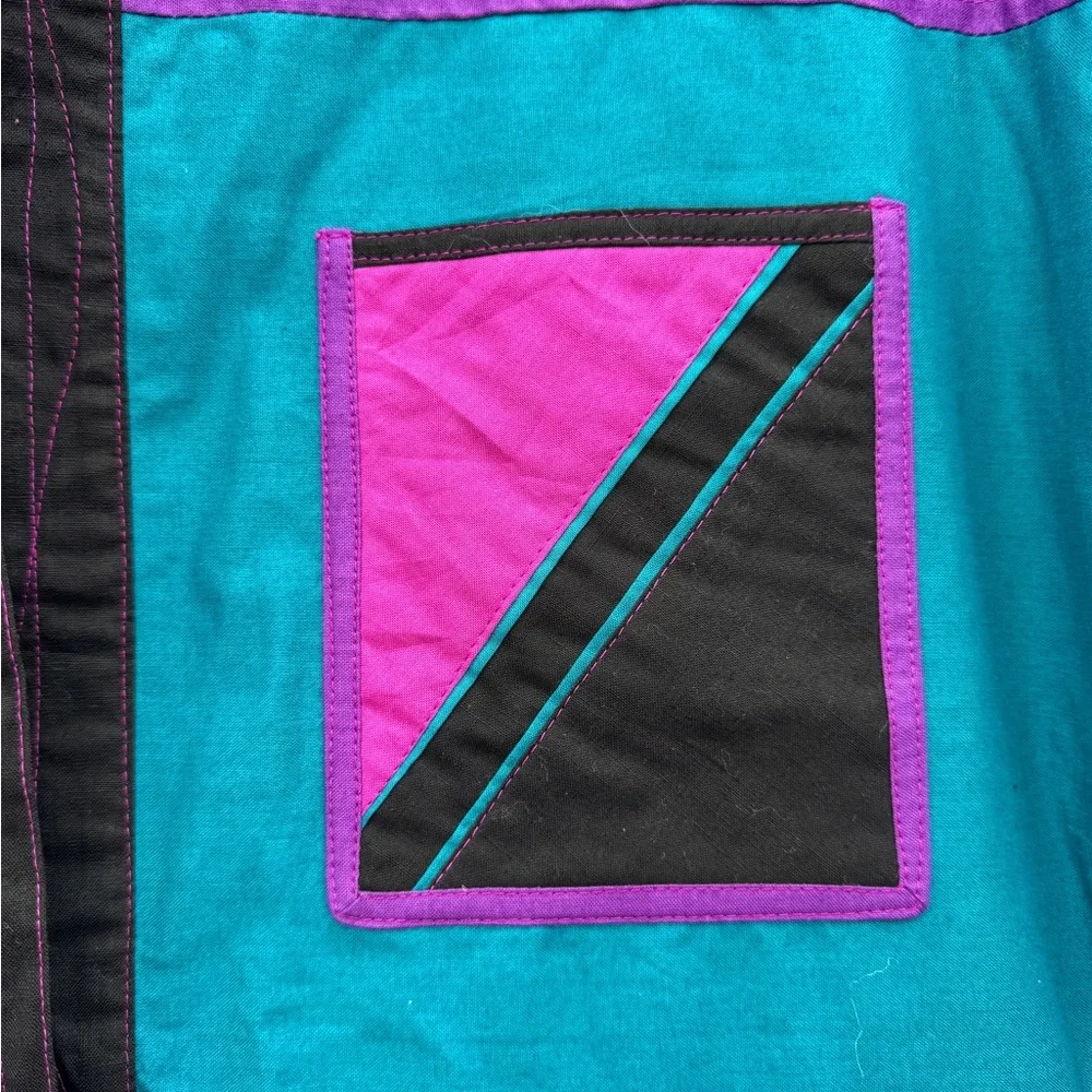 Reversible Colorful Patchwork Jacket - Picture 4 of 5